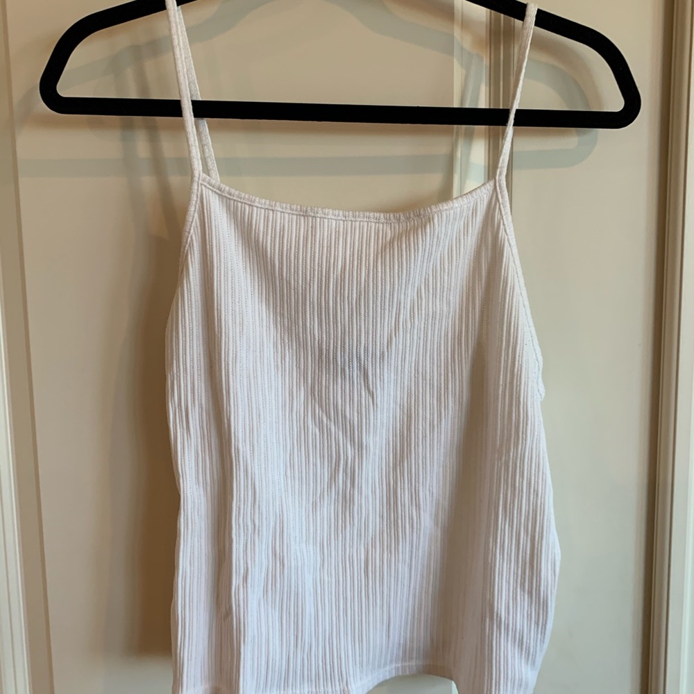 white tank top
